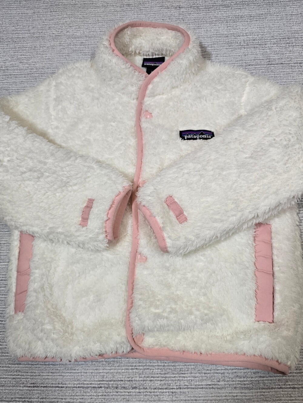 Patagonia Fleece Jacket Toddler Girls 2T Snap Front Pockets Cozy Outdoor
